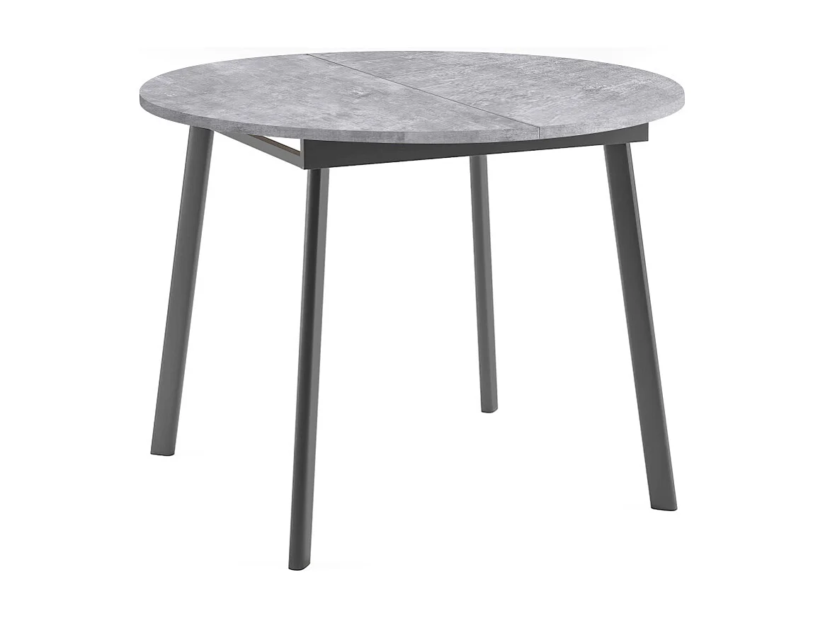 ESSTISCH Torsen Bellato Grau / Graphit 100/138 / 100 / 76cm