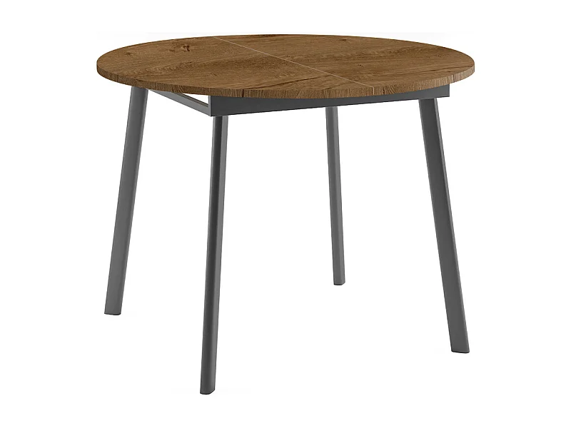 ESSTISCH Torsen Eiche Lefkas Dunkel / Graphit 100/138 / 100 / 76cm