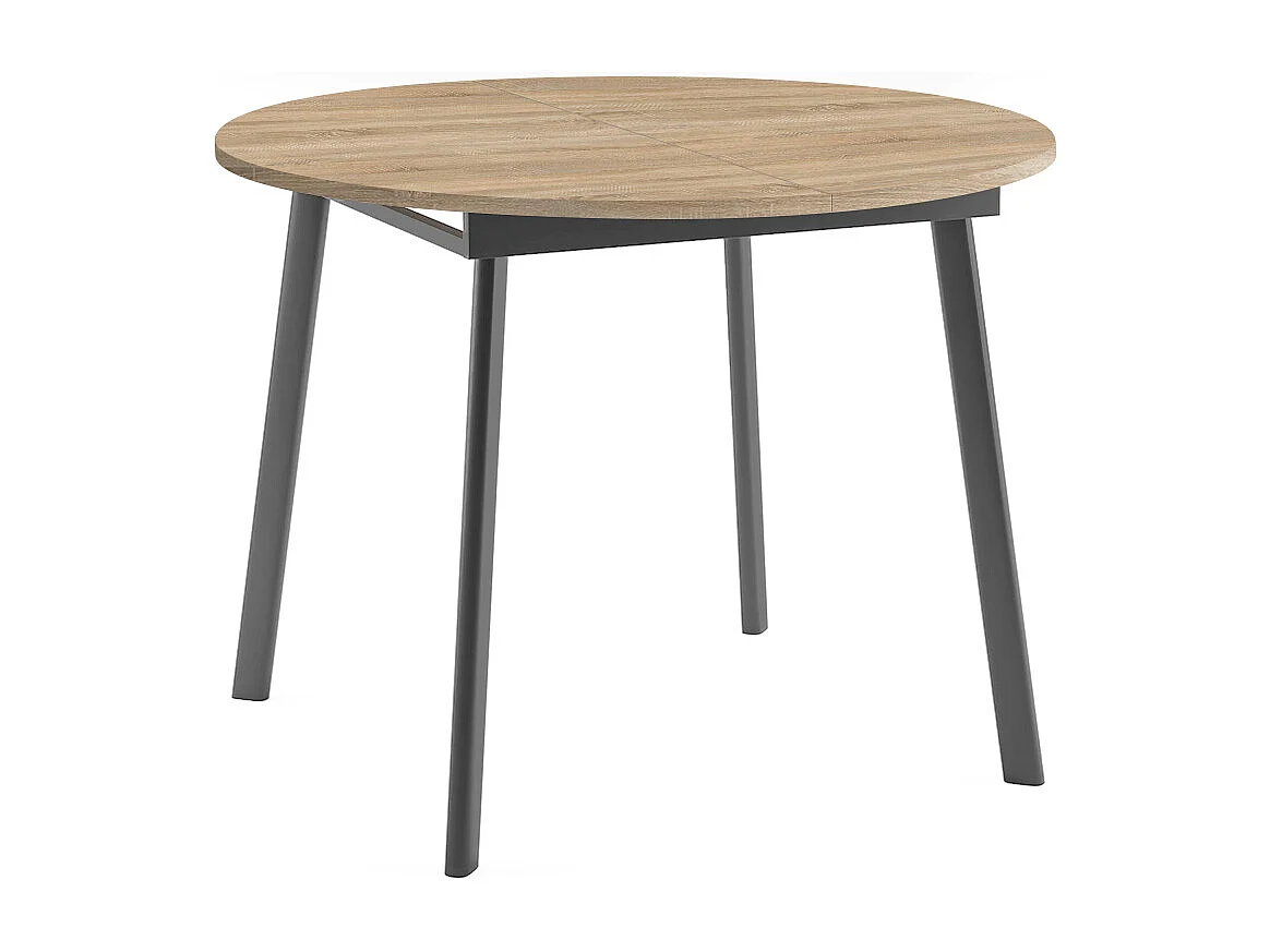 ESSTISCH Torsen Sonoma Eiche / Graphit 100/138 / 100 / 76cm