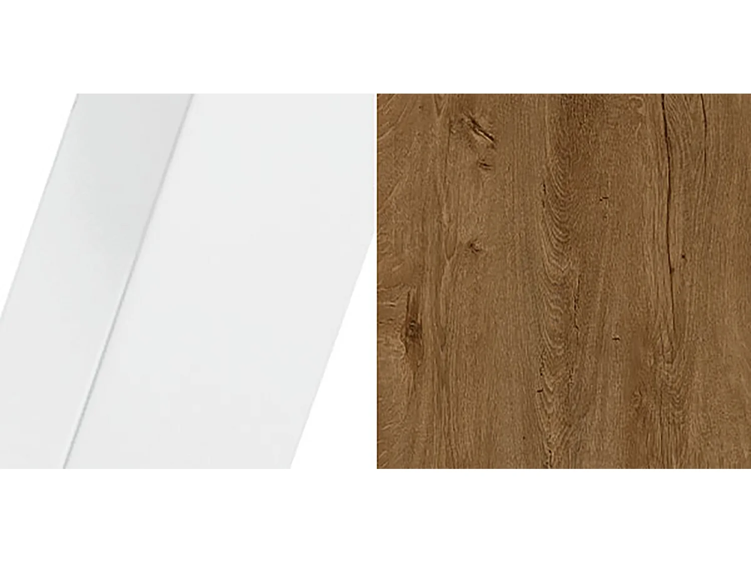 ESSTISCH Torsen Eiche Lefkas Dunkel / Weiß 100/138 / 100 / 76cm