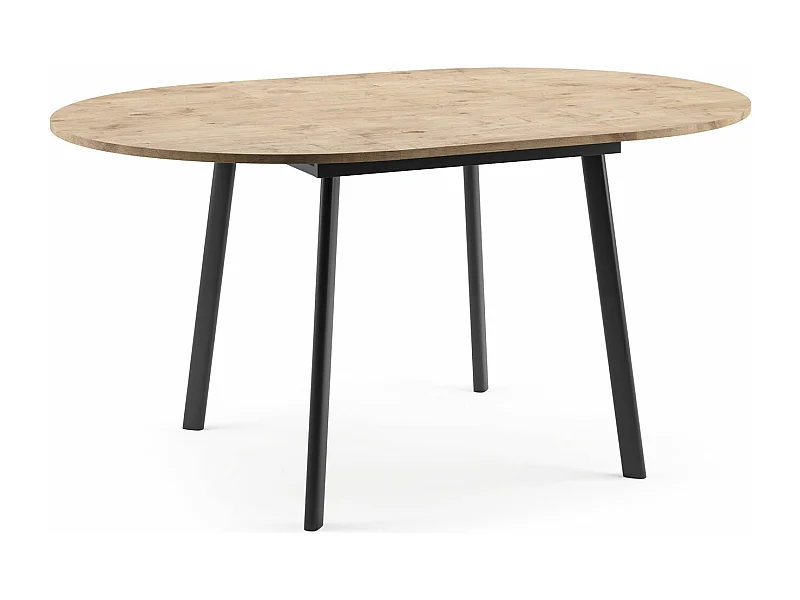 ESSTISCH Torsen Eiche Artisan / Weiß 100/138 / 100 / 76cm