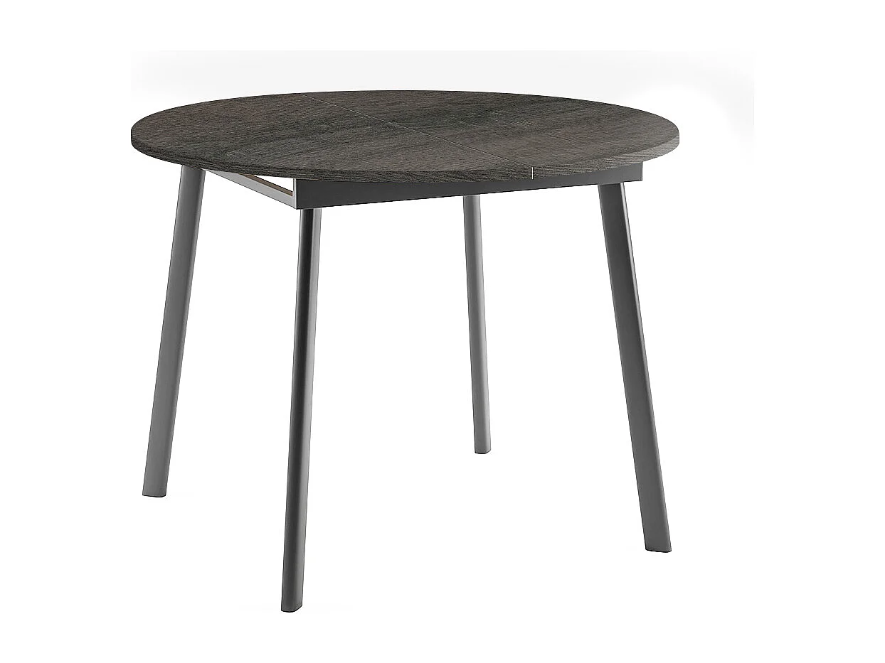 ESSTISCH Torsen Sherman Eiche Anthrazit / Graphit 100/138 / 100 / 76cm