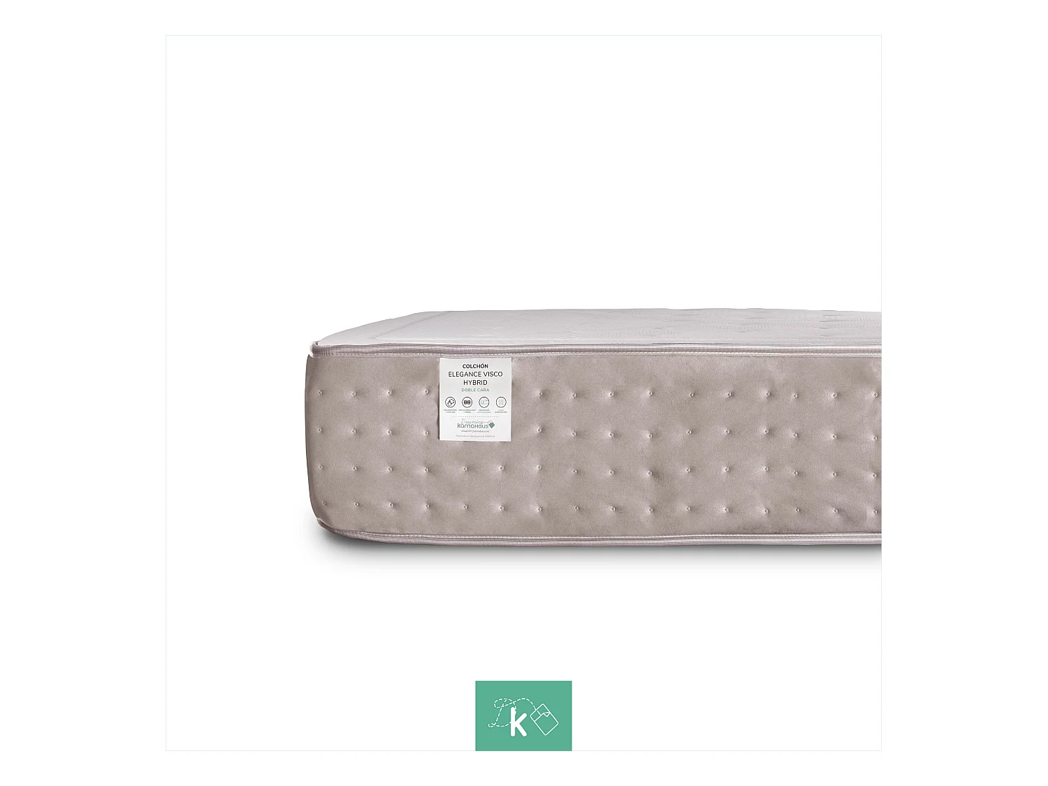 Colchón Muelles Ensacados 135 x 190 cm Viscoelástico Hybrid Altura +/- 29 cm