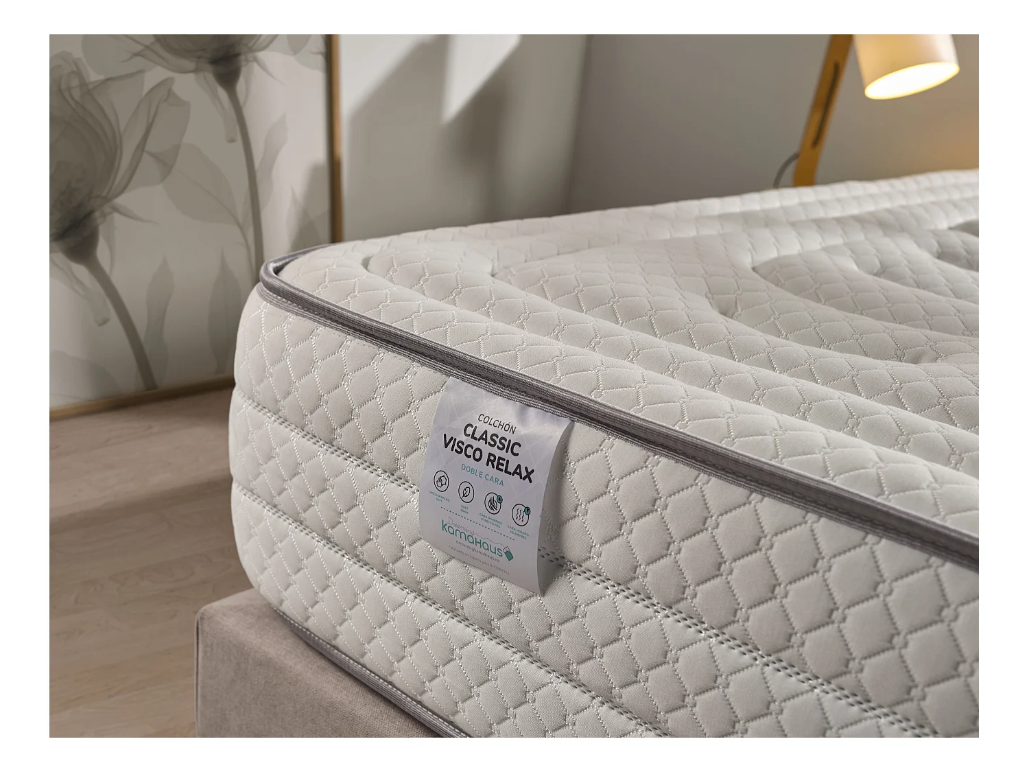 Matelas à mémoire de forme 140x200 cm Classic ViscoGel - Épaisseur +- 28 cm - Matelas Double Face - Ferme-Mi-Ferme - 100% Hypoallergénique