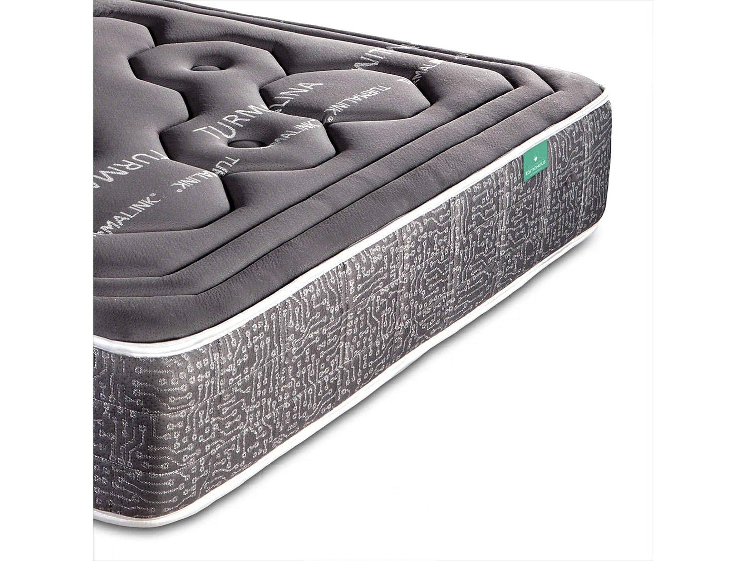 Matelas à mémoire de forme 80x190 cm Tourmaline - Mousse à mémoire de forme - Épaisseur +/- 26 cm  - Ferme-Mi-Ferme - Viscographène