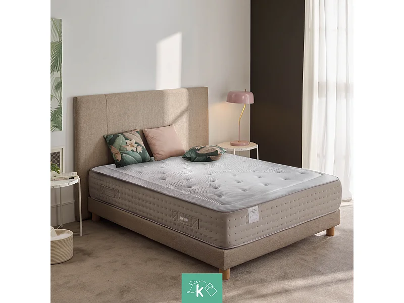 Colchón Muelles Ensacados 180 x 200 cm Viscoelástico Hybrid Altura +/- 29 cm
