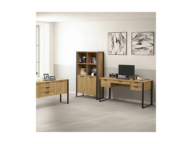 Bureau 4 tiroirs grand modèle Ron