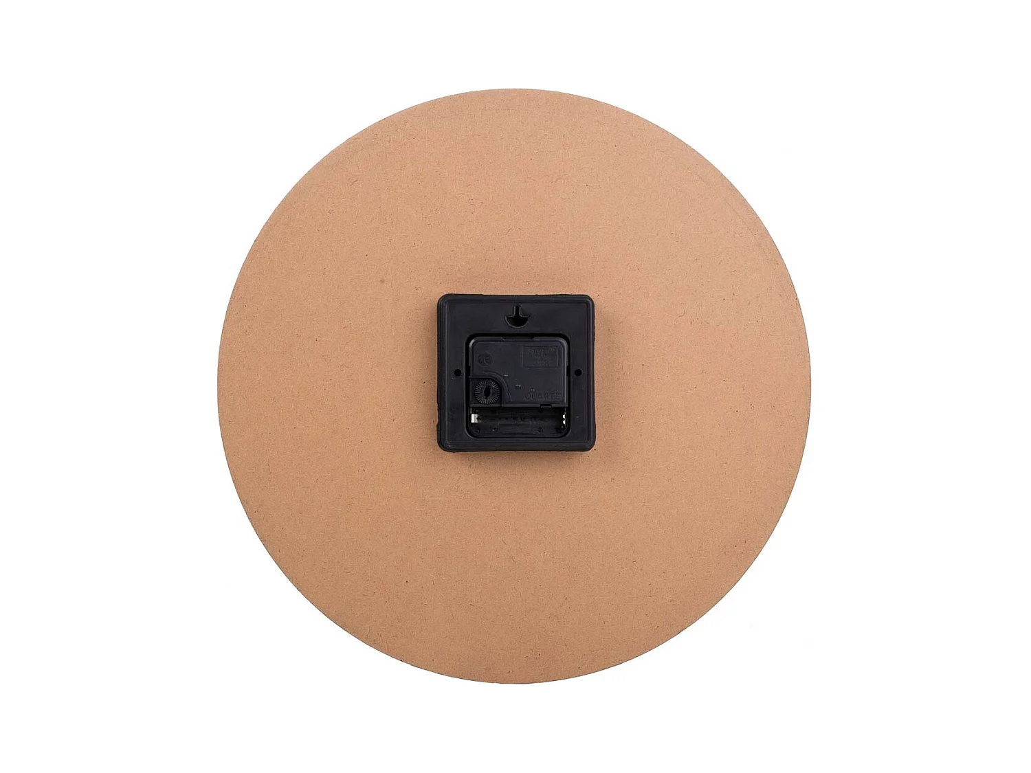 Relógio de parede em madeira preta 34x34x2cm