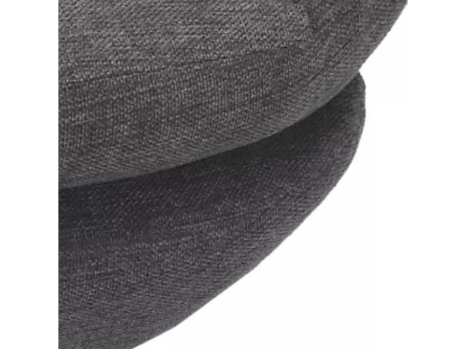 Poltrona girevole vintage, tessuto grigio scuro Noche