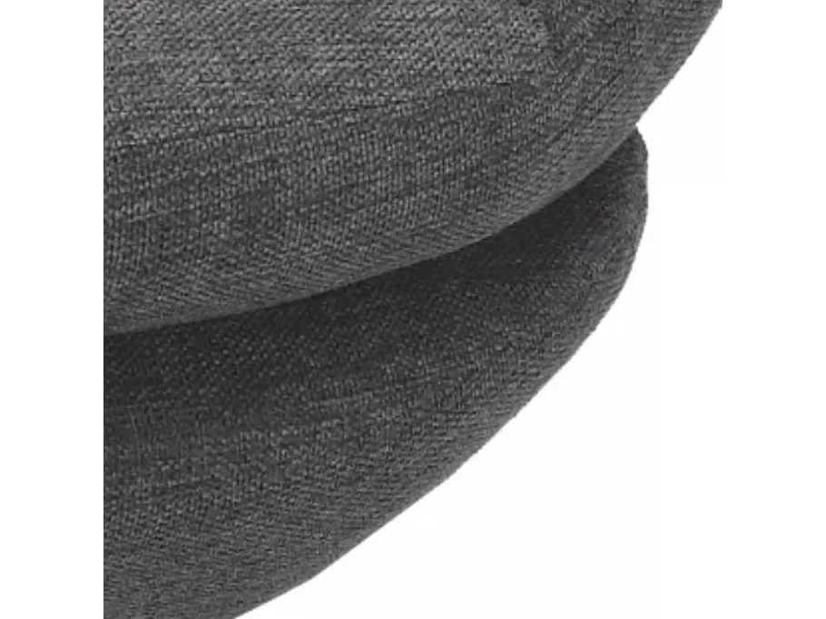 Fauteuil pivotant vintage, tissu gris foncé Noche