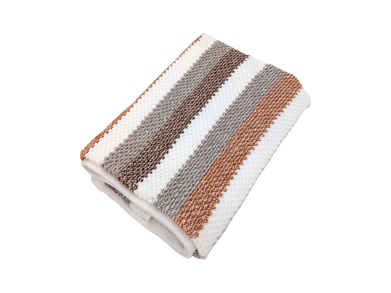 Serviette de toilette 50x100 cm pur coton collection VISTA blanc jaune