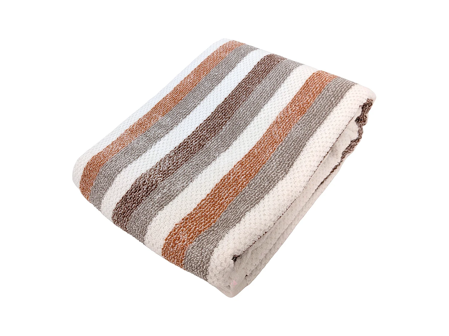 Drap de bain 100x150 cm pur coton collection VISTA blanc jaune