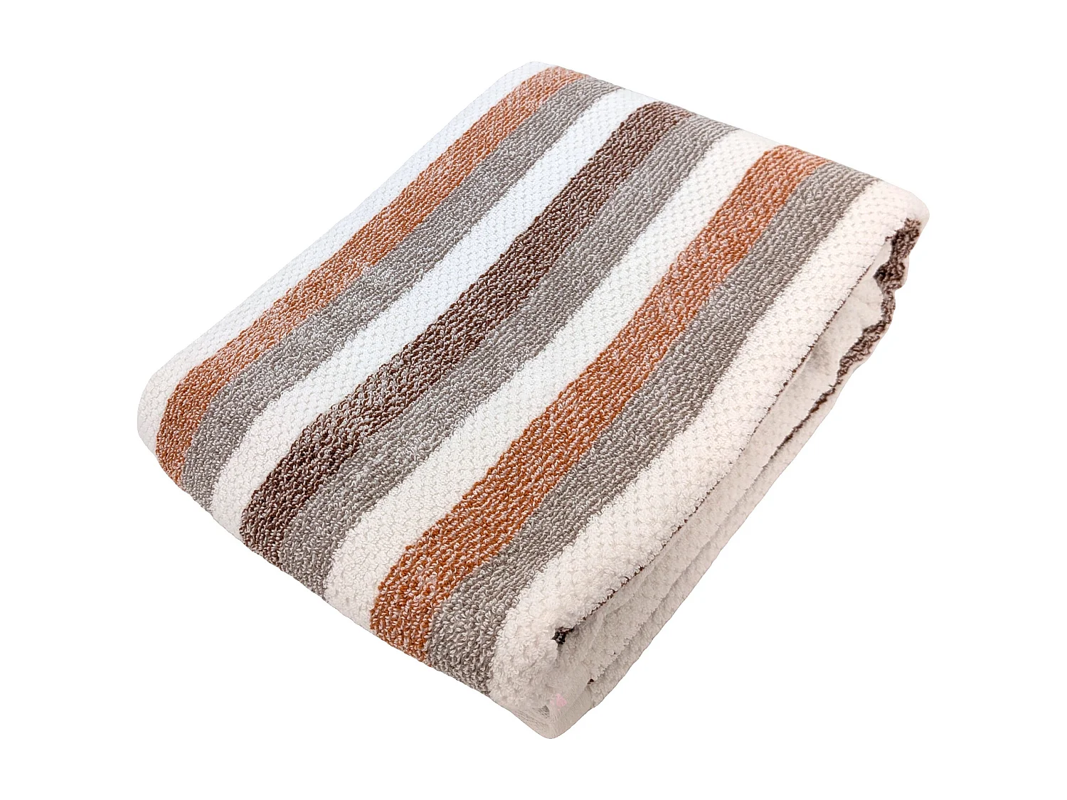 Drap de bain 100x150 cm pur coton collection VISTA blanc jaune