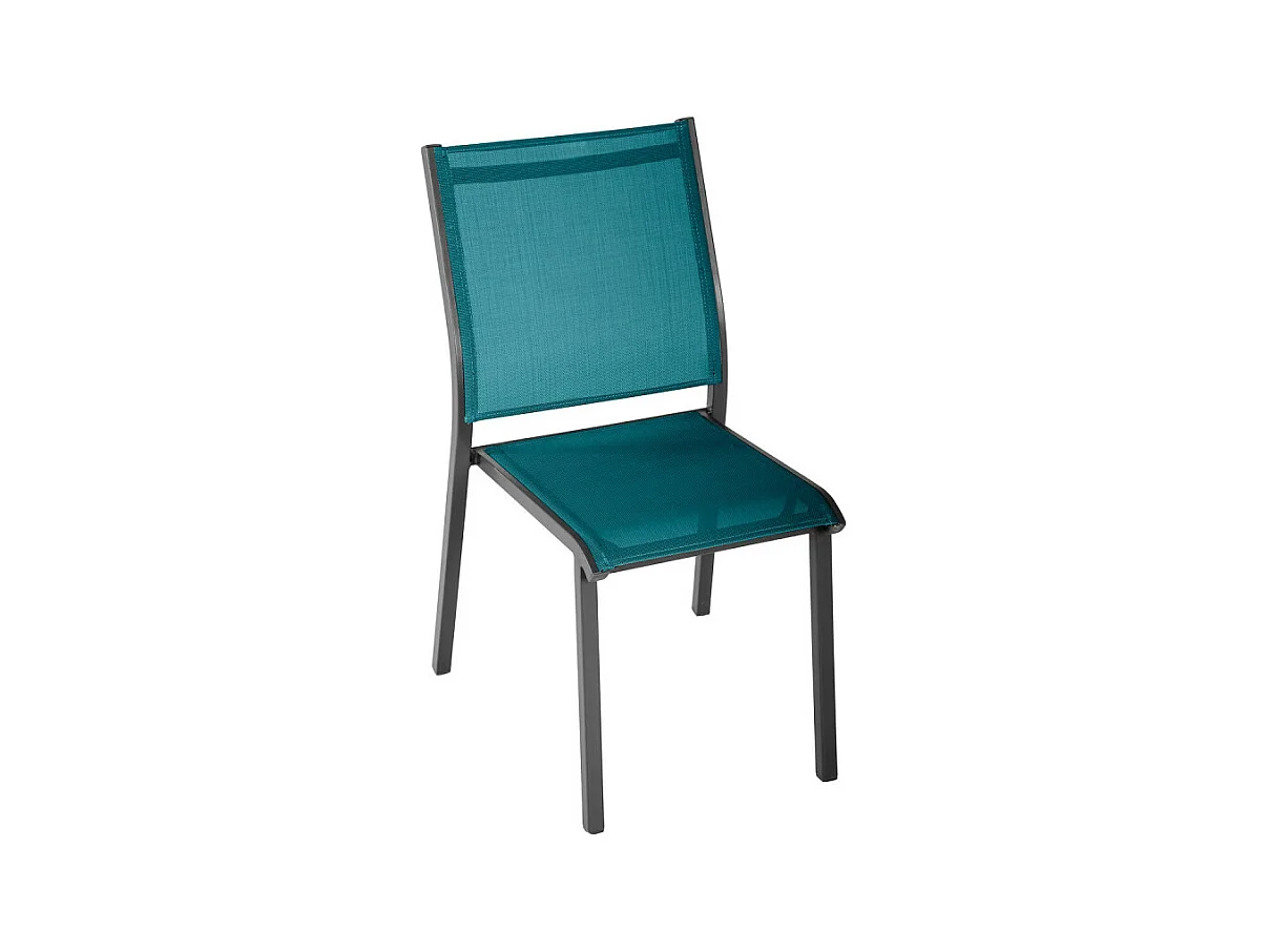 Chaise extérieur Essentia bleu canard/graphite Hespéride