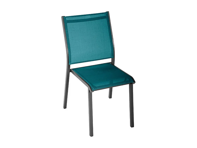 Chaise extérieur Essentia bleu canard/graphite Hespéride