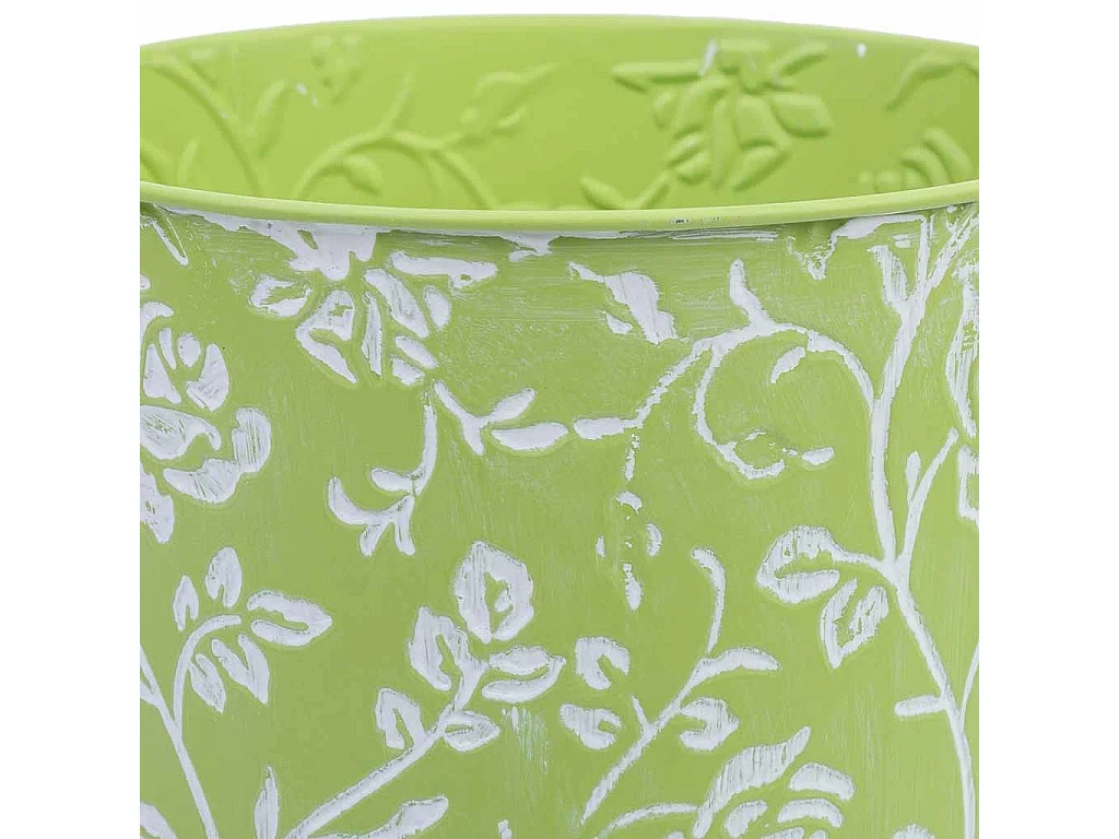 Balde metálico verde D14x14,5h cm B10