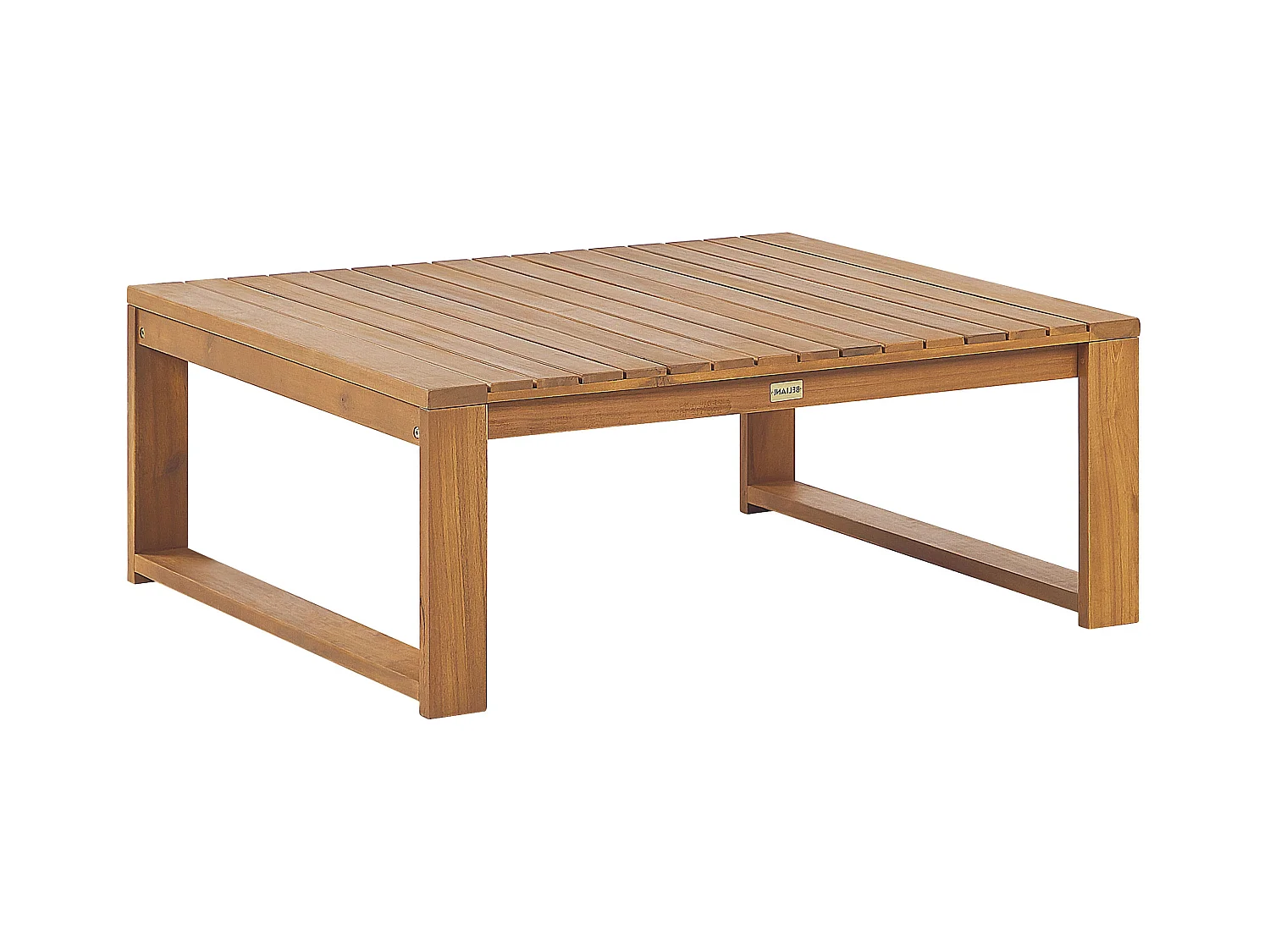 Table basse de jardin TIMOR 90 cm 75 cm Bois d'acacia certifié Marron clair