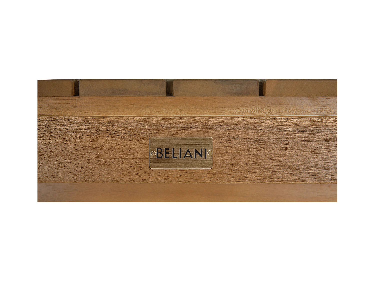 Table basse de jardin TIMOR 90 cm 75 cm Bois d'acacia certifié Marron clair