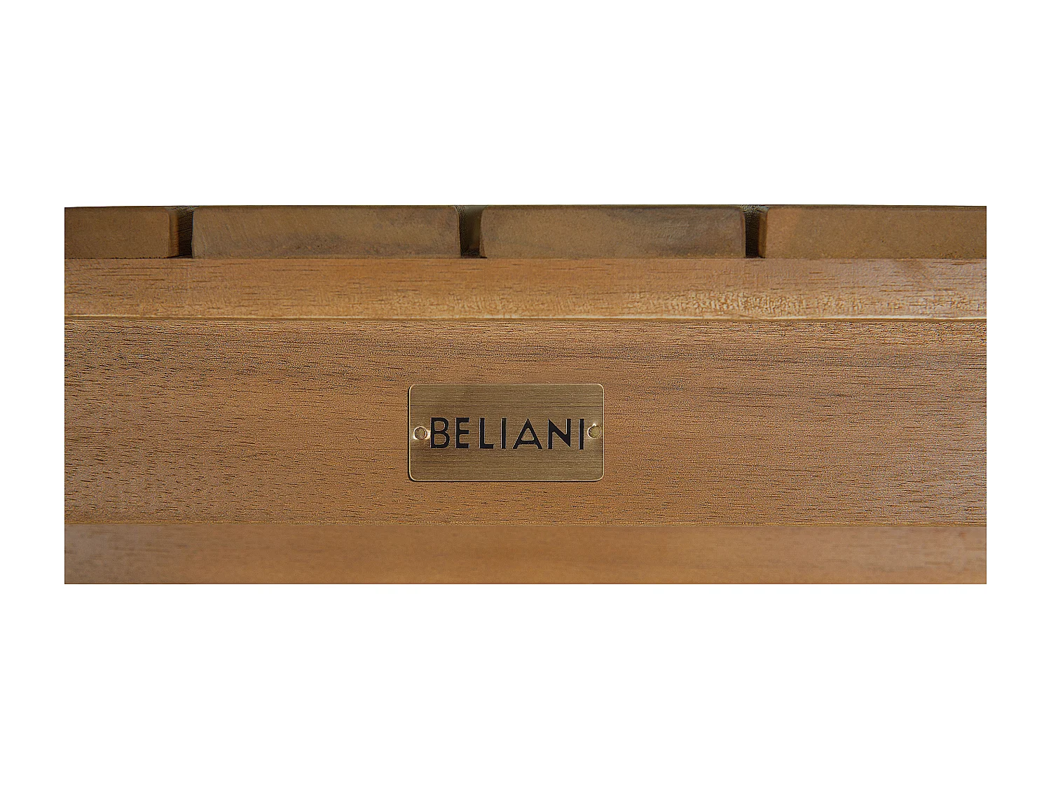 Table basse de jardin TIMOR 90 cm 75 cm Bois d\'acacia certifié Marron clair