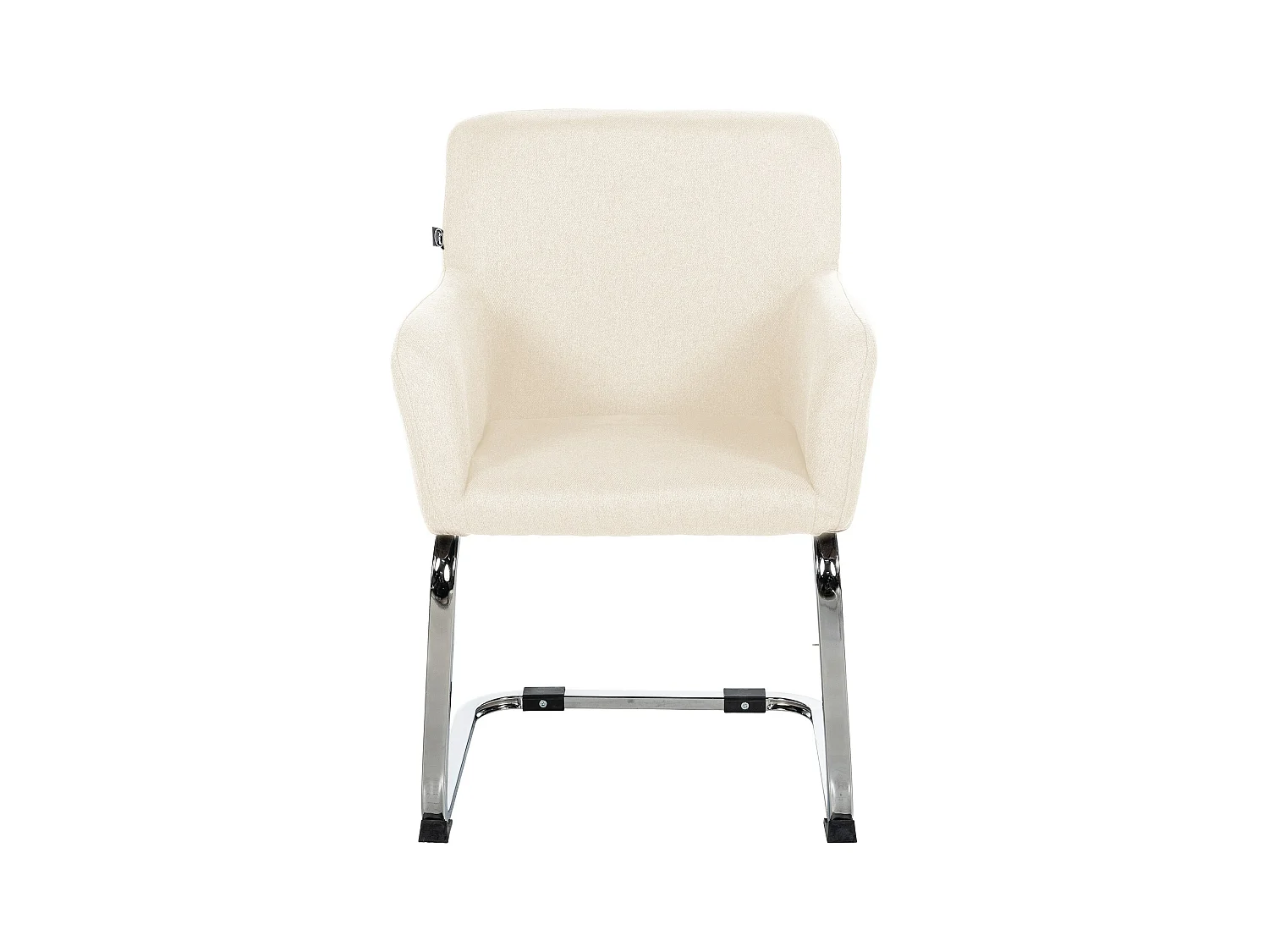 Freischwinger Stuhl - Stoff - creme - Puka