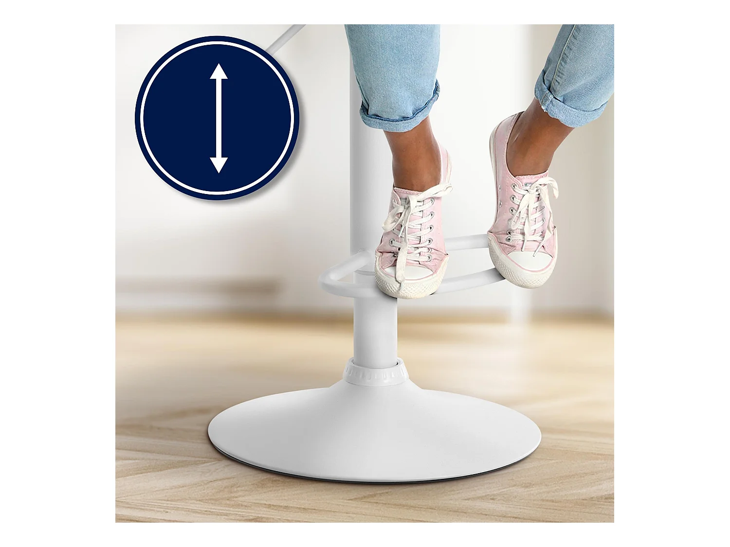 Tabouret de bar - Tissu - Taupe - Laurel