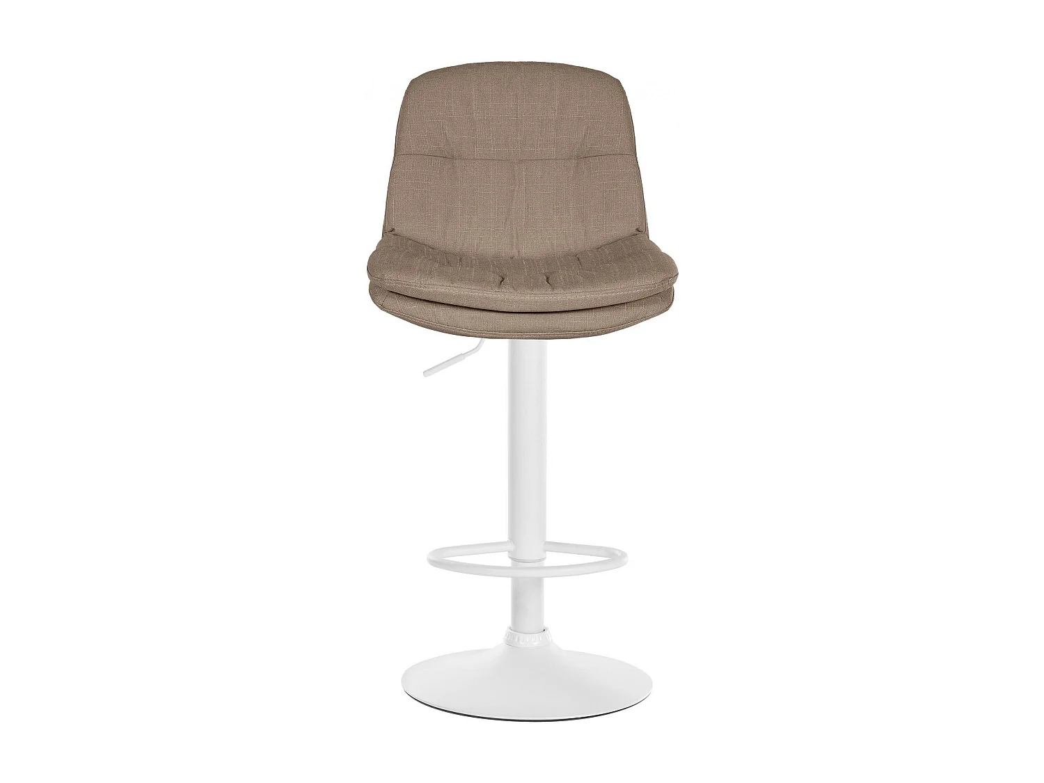 Tabouret de bar - Tissu - Taupe - Laurel