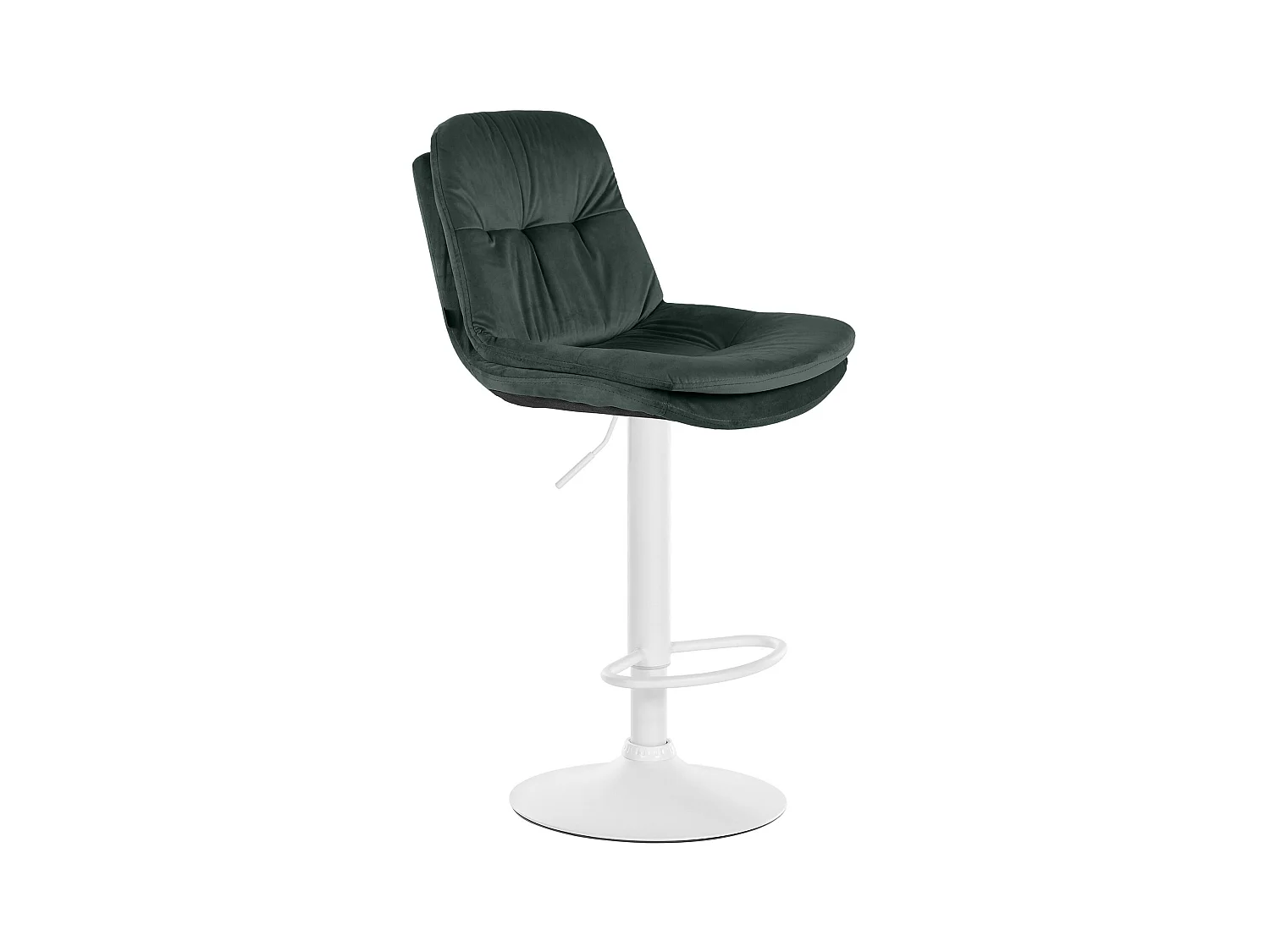 Tabouret de bar - Velours - Vert foncé - Laurel