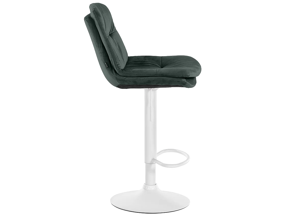 Tabouret de bar - Velours - Vert foncé - Laurel