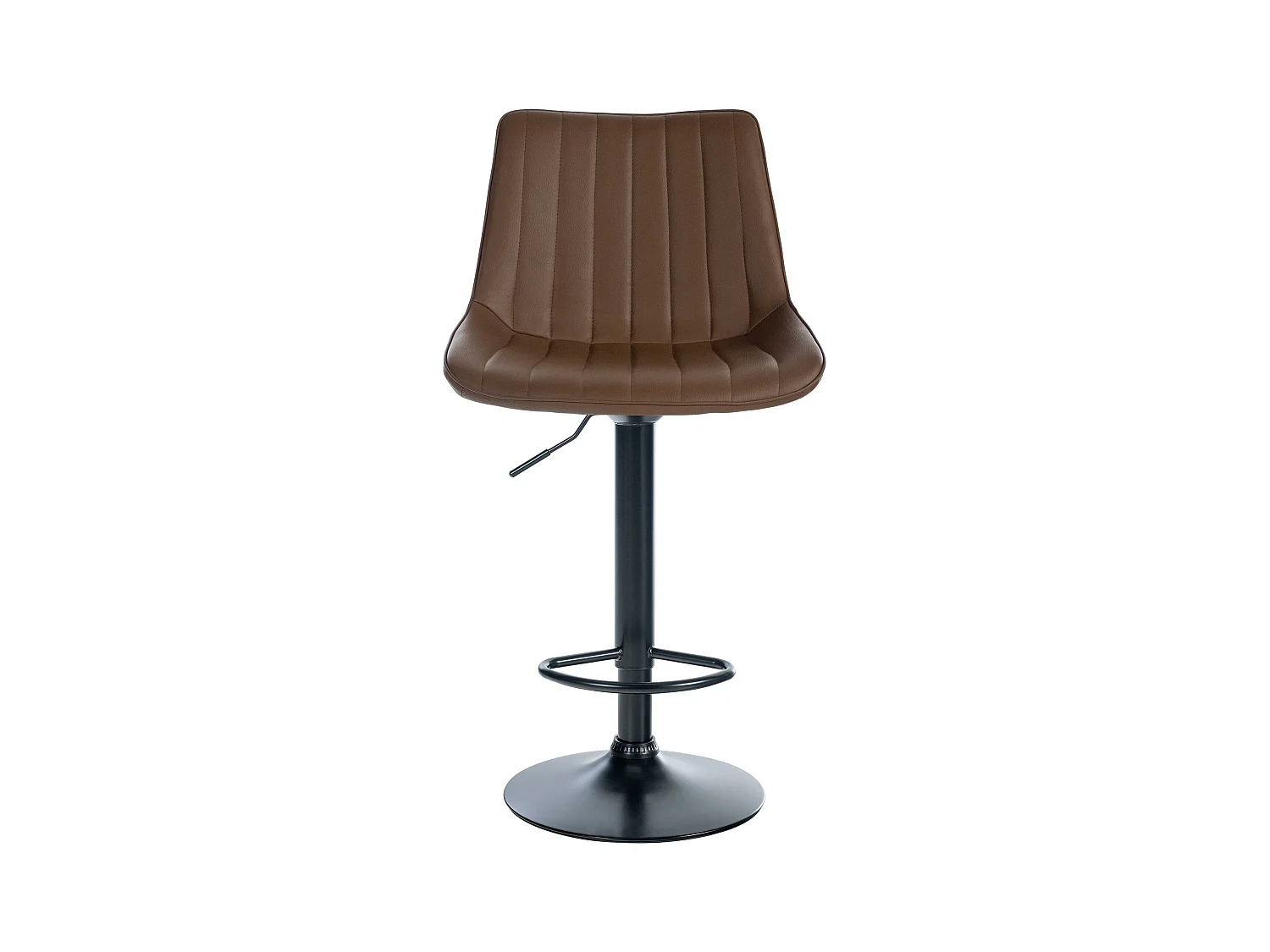 Lot de 2  Tabouret de bar - Similicuir - Marron - Toni