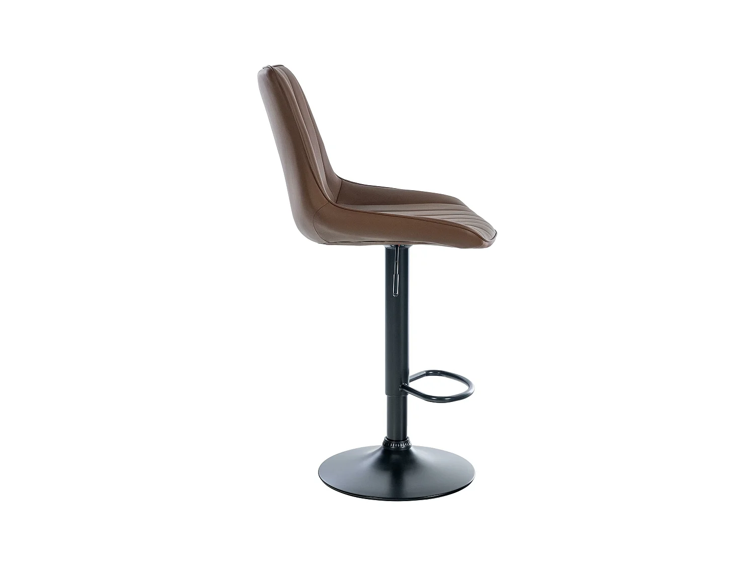 Lot de 2  Tabouret de bar - Similicuir - Marron - Toni