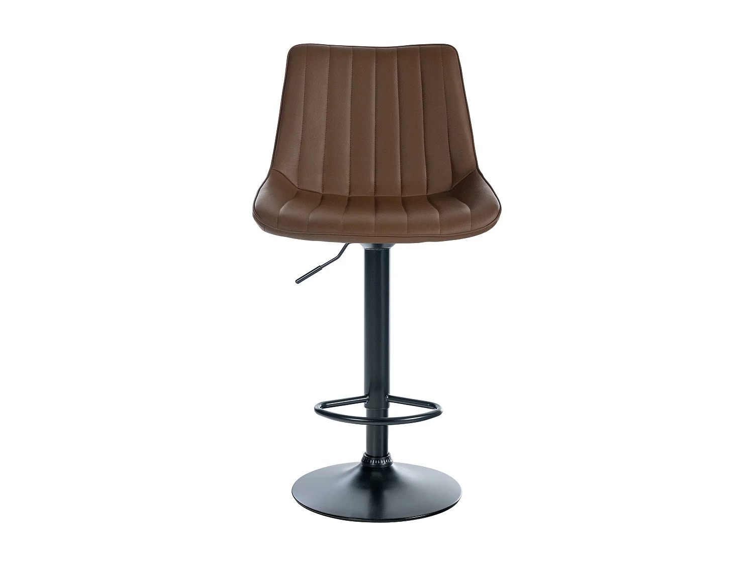 Lot de 2  Tabouret de bar - Similicuir - Marron - Toni