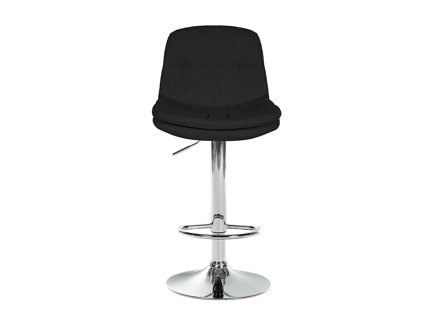 Tabouret de bar - Tissu - Noir - Laurel