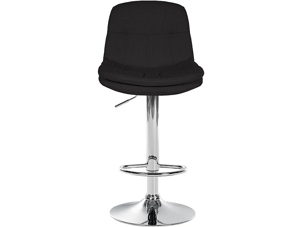 Tabouret de bar - Tissu - Noir - Laurel