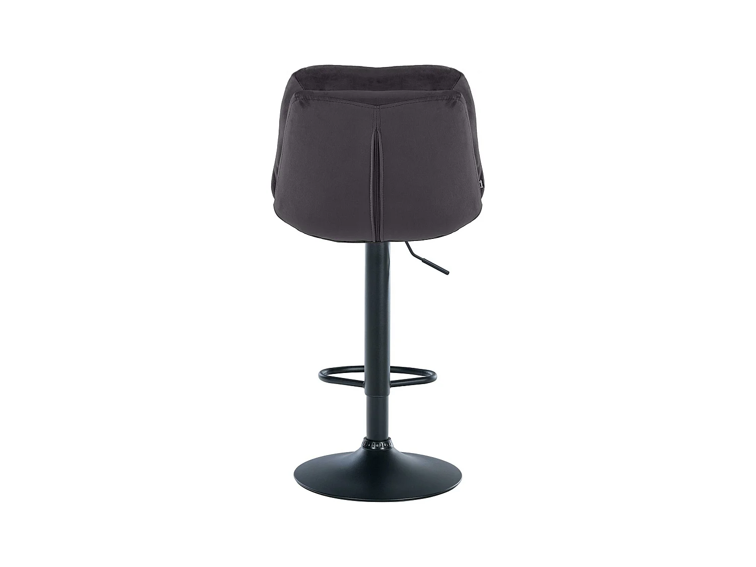 Tabouret de bar - Velours - Noir - Laurel
