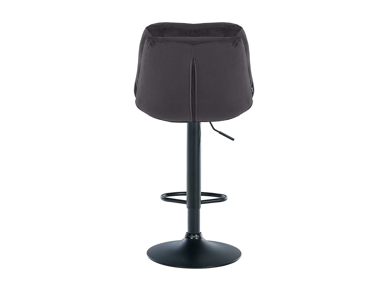 Tabouret de bar - Velours - Noir - Laurel