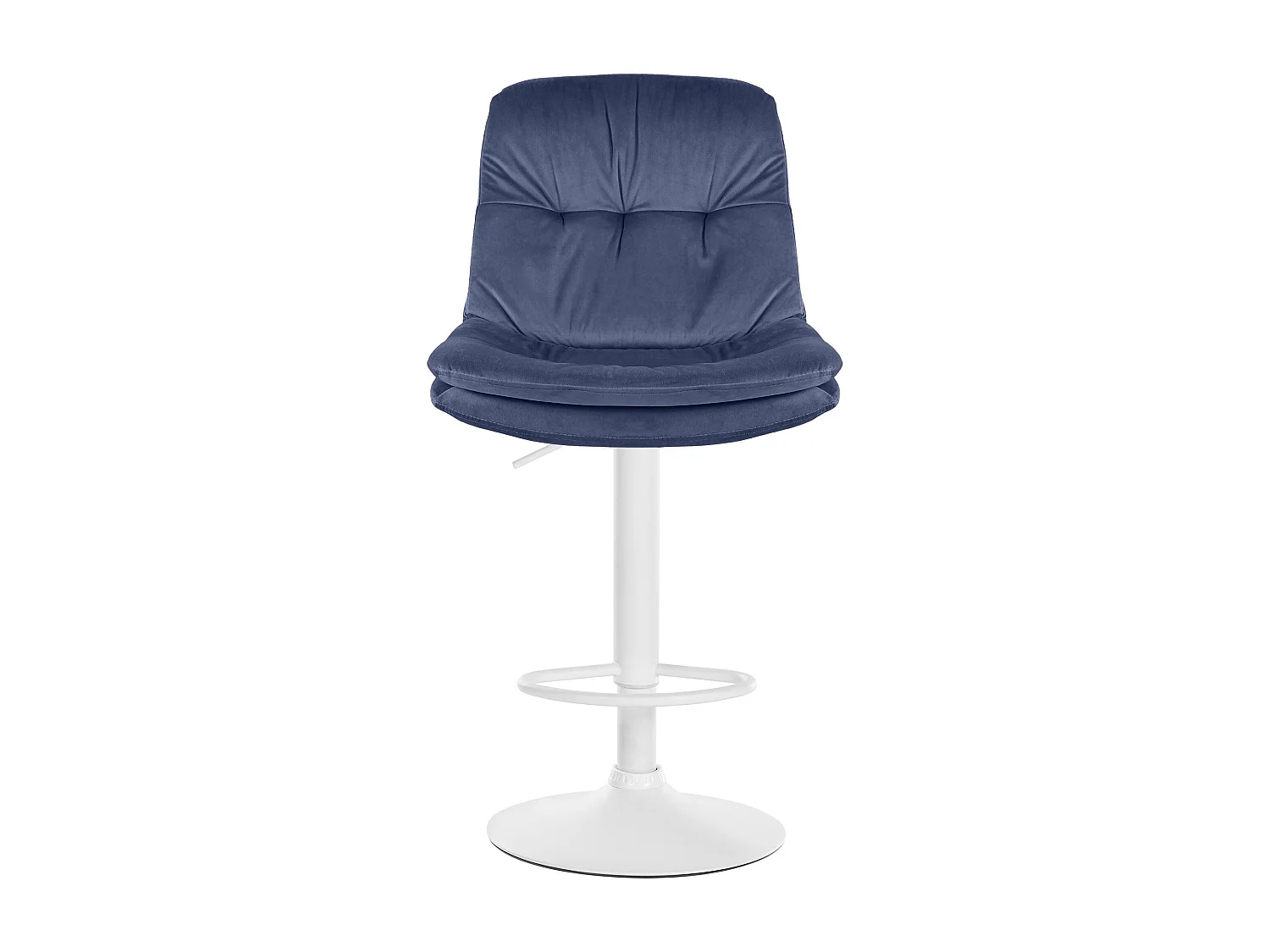 Tabouret de bar - Velours - Bleu - Laurel