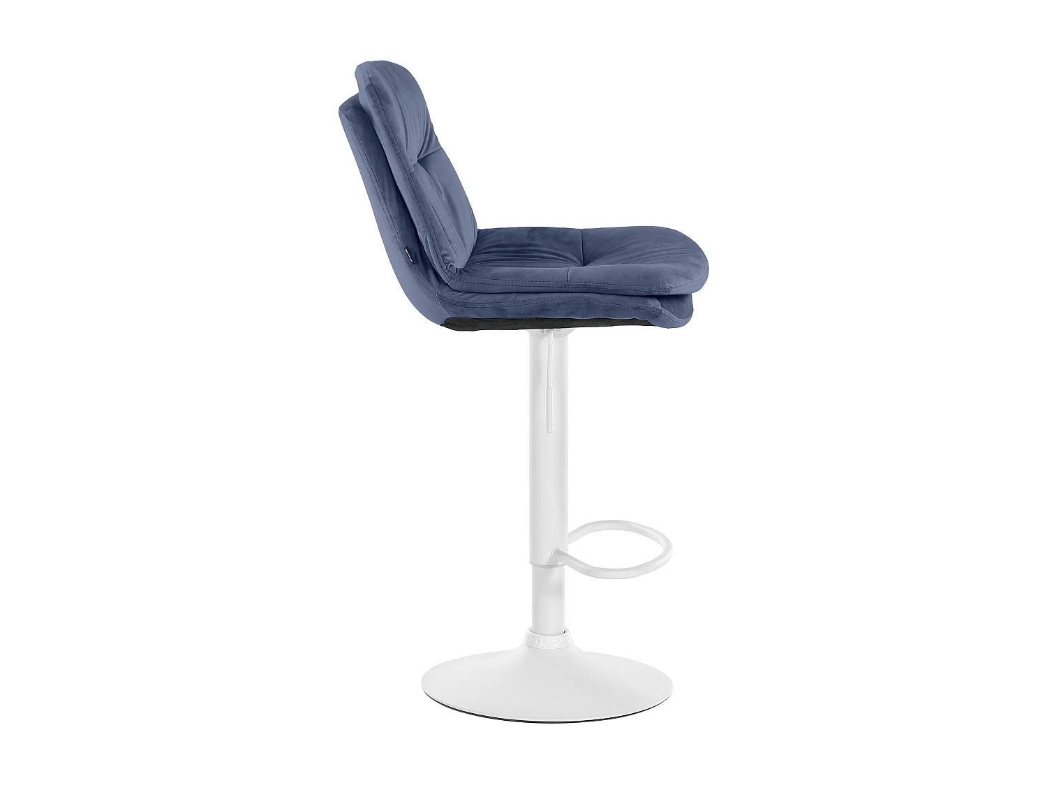 Tabouret de bar - Velours - Bleu - Laurel