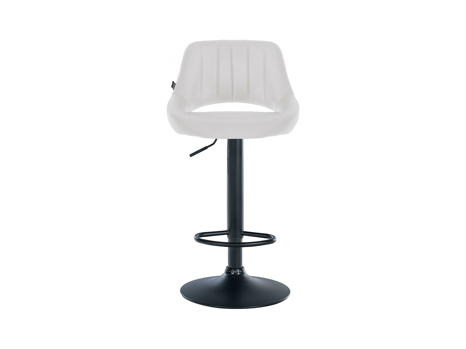 Lot de 2  Tabouret de bar - Similicuir - Blanc - Milet