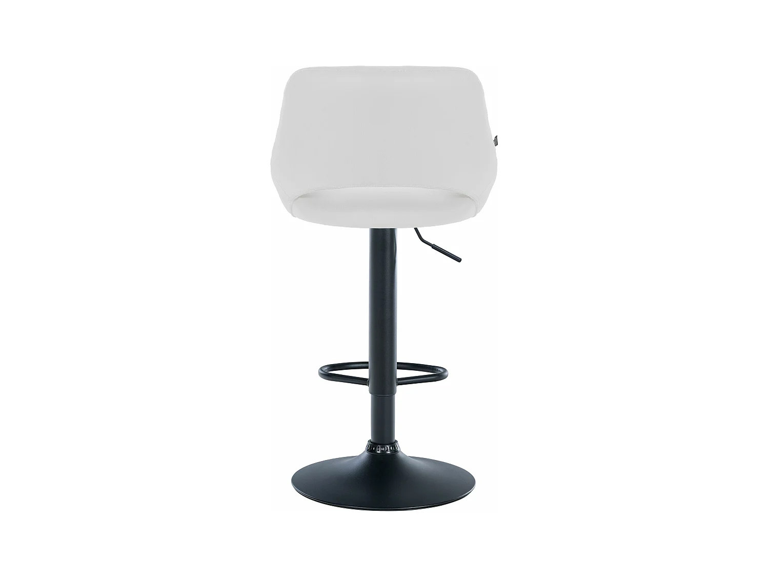 Lot de 2  Tabouret de bar - Similicuir - Blanc - Milet