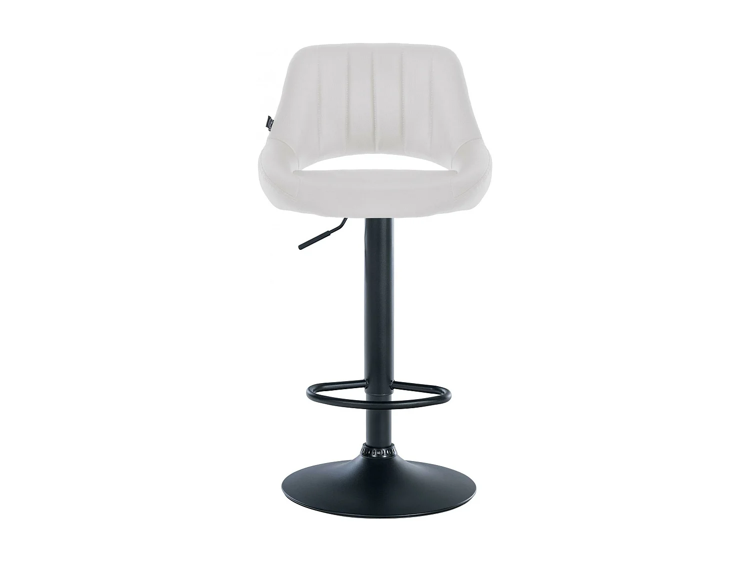Lot de 2  Tabouret de bar - Similicuir - Blanc - Milet