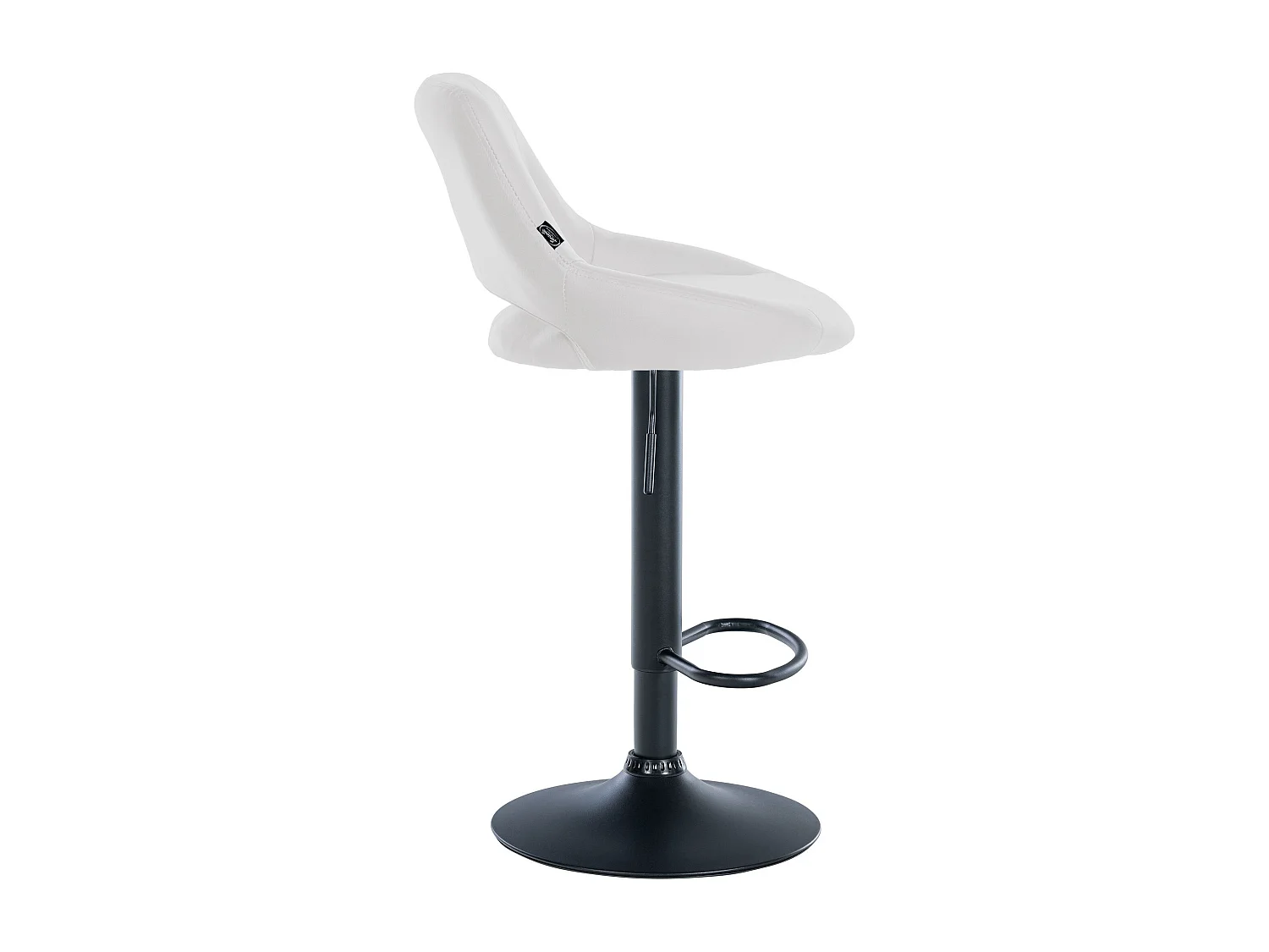 Lot de 2  Tabouret de bar - Similicuir - Blanc - Milet