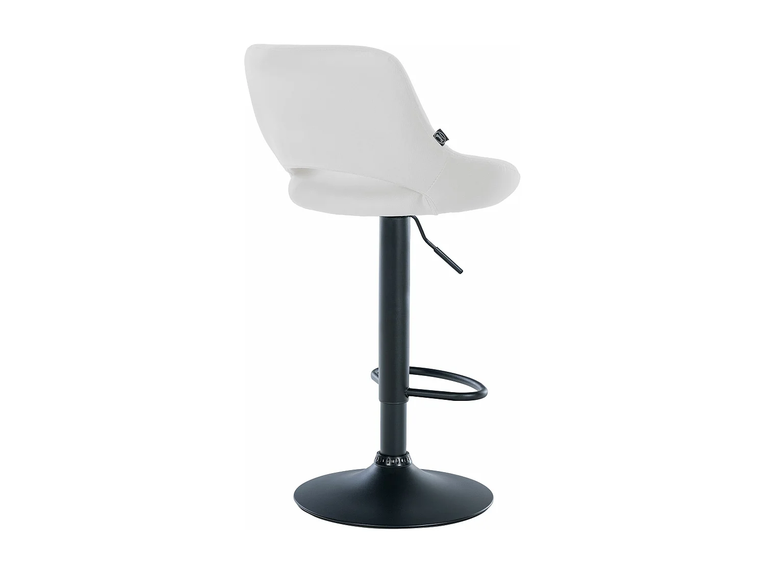 Lot de 2  Tabouret de bar - Similicuir - Blanc - Milet
