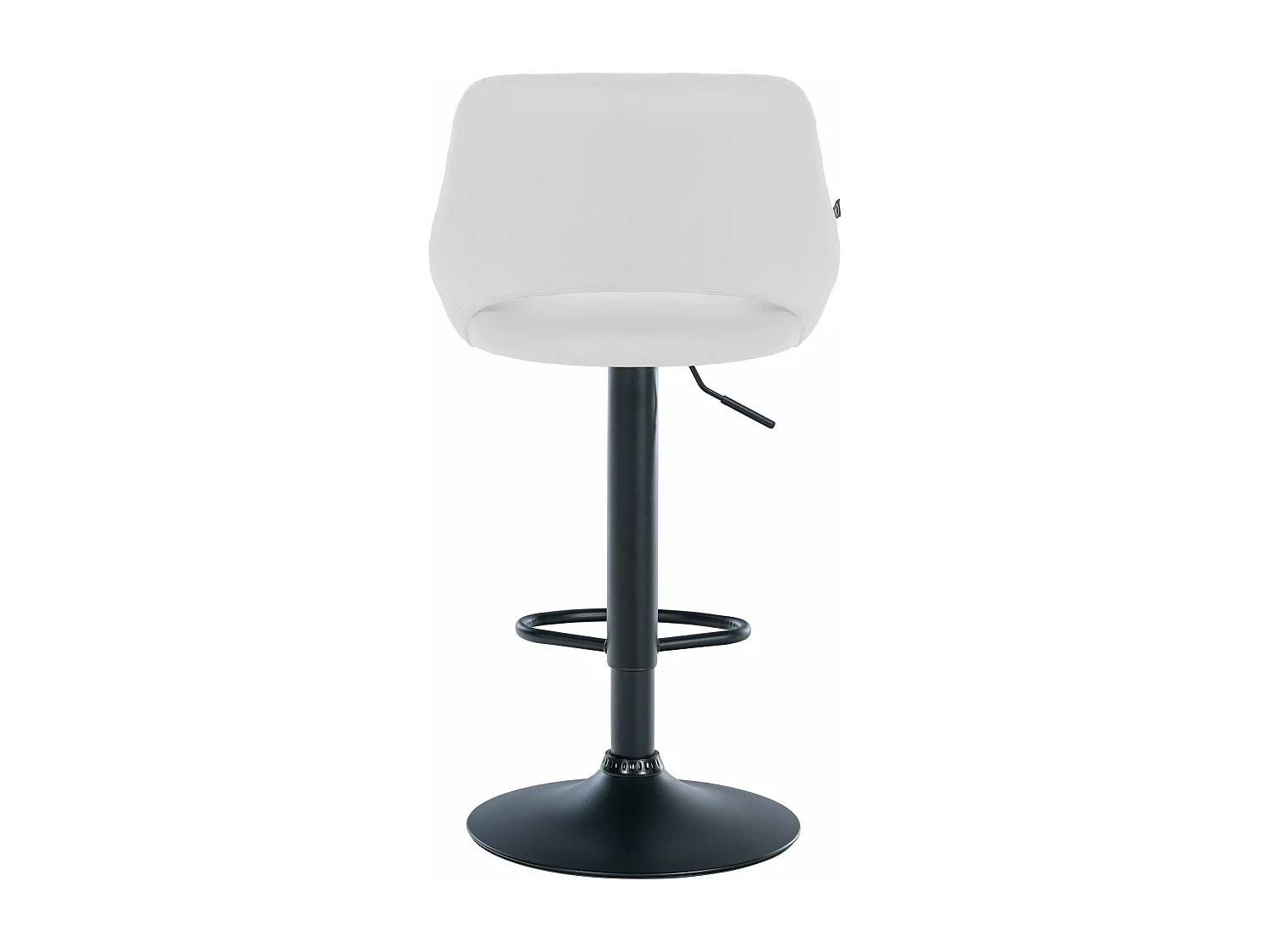 Lot de 2  Tabouret de bar - Similicuir - Blanc - Milet
