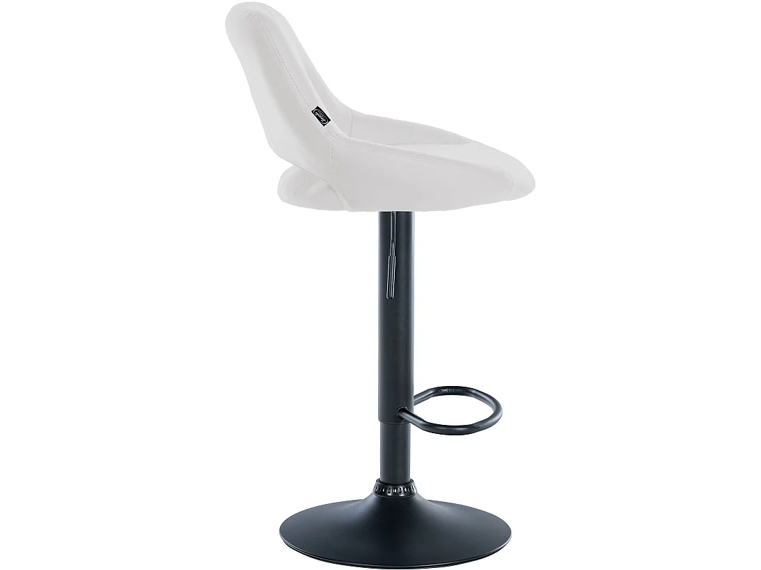 Lot de 2  Tabouret de bar - Similicuir - Blanc - Milet