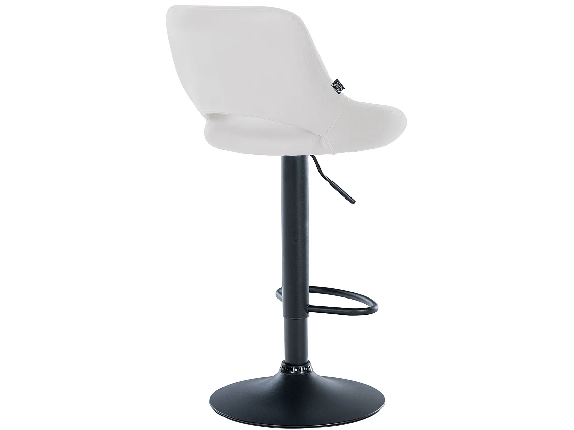 Lot de 2  Tabouret de bar - Similicuir - Blanc - Milet