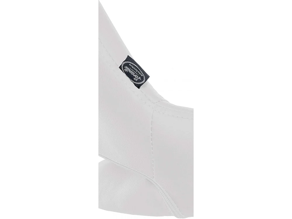 Lot de 2  Tabouret de bar - Similicuir - Blanc - Milet