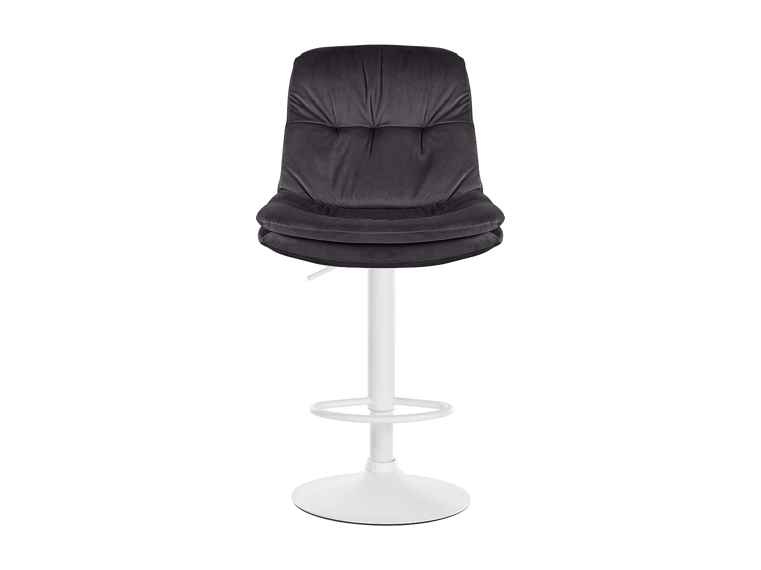 Tabouret de bar - Velours - Noir - Laurel