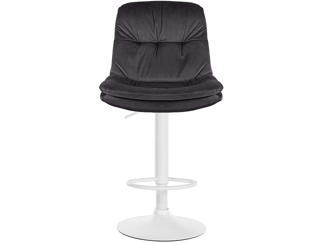 Tabouret de bar - Velours - Noir - Laurel