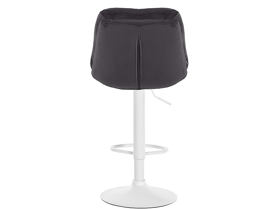Tabouret de bar - Velours - Noir - Laurel