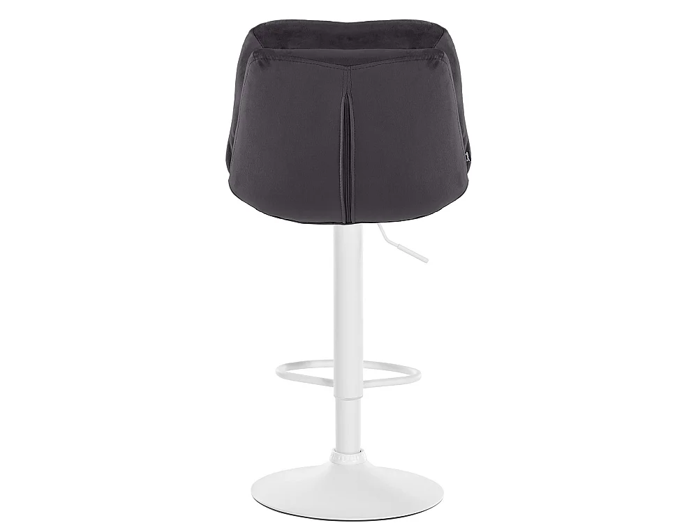 Tabouret de bar - Velours - Noir - Laurel